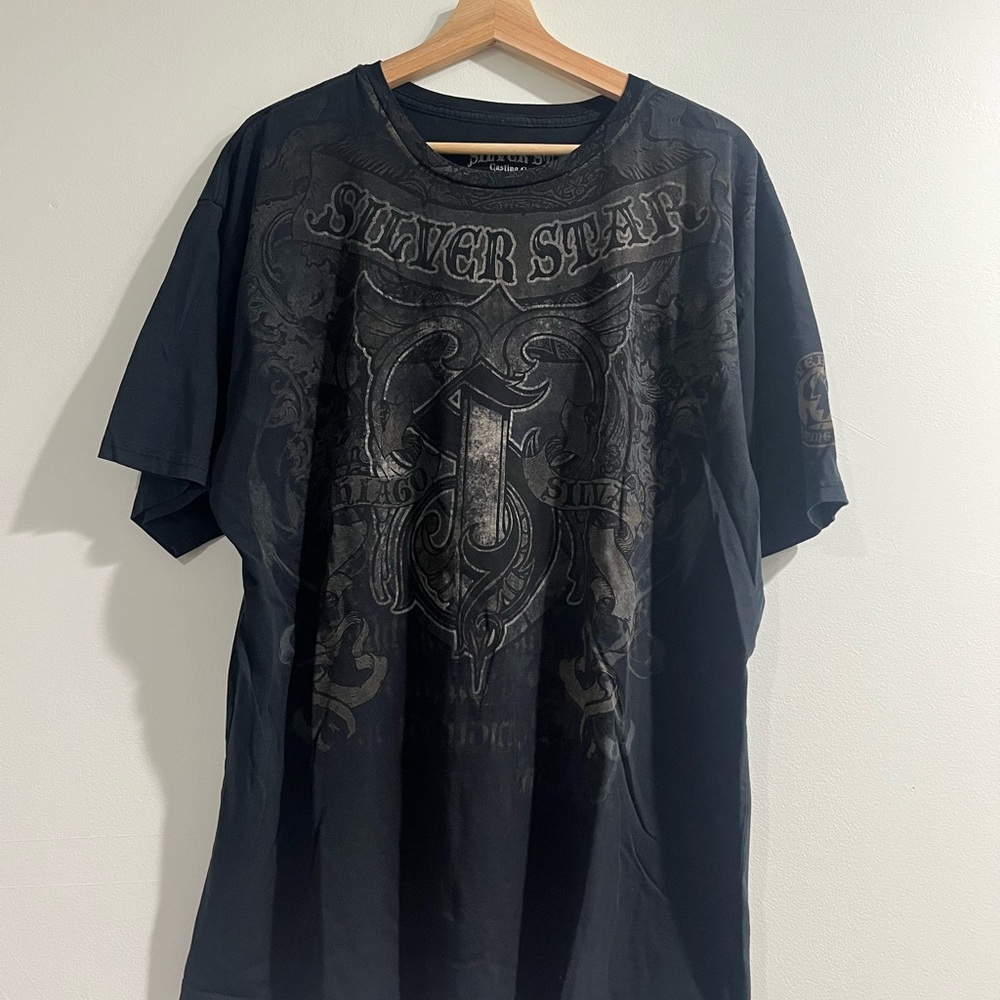 Y2K Silver Star Shirt - Picture 2 of 3